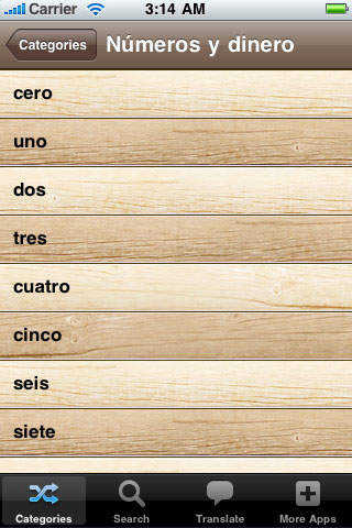 Captura de pantalla del iPhone 3