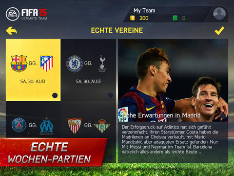FIFA 15 Ultimate Team iOS
