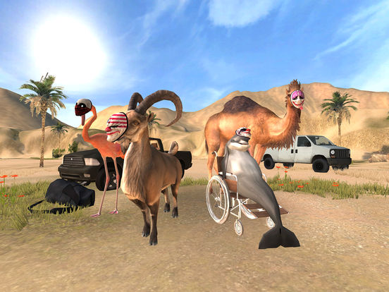 Goat Simulator PAYDAY iOS Screenshots