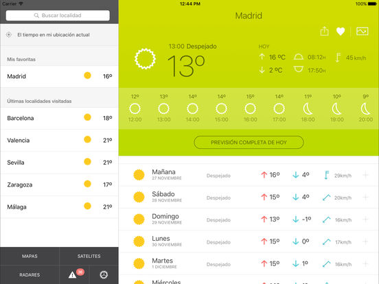 Captura de pantalla del iPad 1