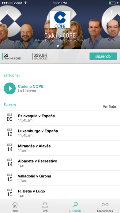 Captura de pantalla del iPhone 2