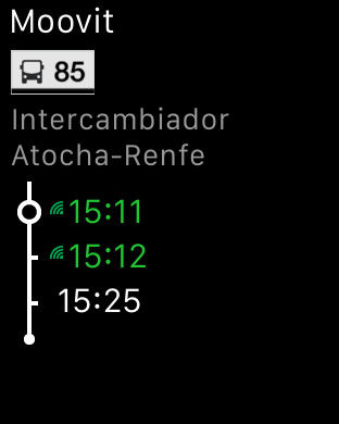 Captura de pantalla del iPhone 3