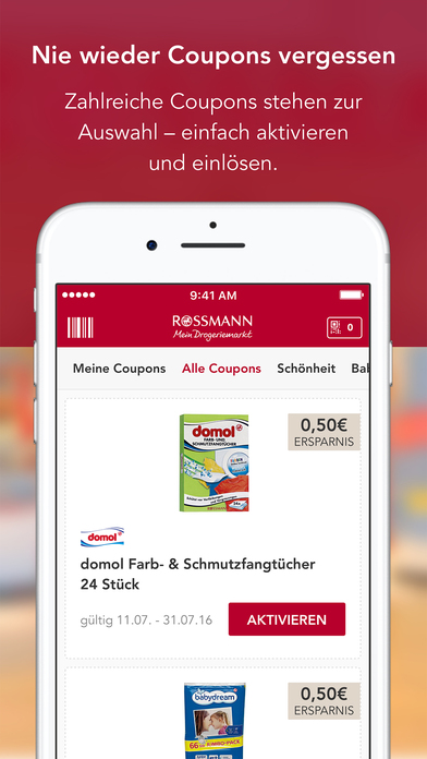 Rossmann coupons app