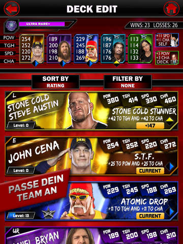 WWE SuperCard iPhone iPad