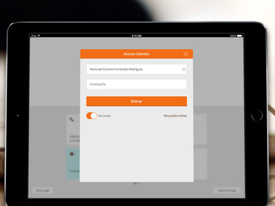 Captura de pantalla del iPad 1
