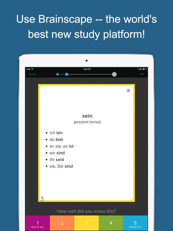 Learn German Verb Conjugations iPad app afbeelding 5