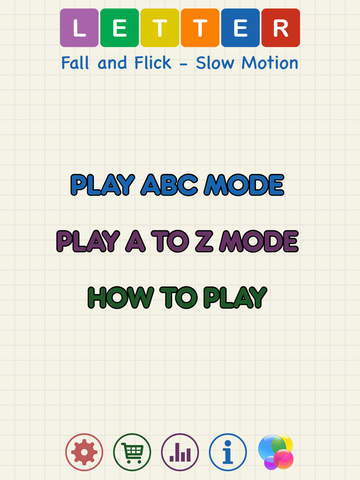 Letter Fall & Flick - Slow Motionのおすすめ画像1