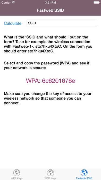 Wi-Fi Password Generator screenshot1