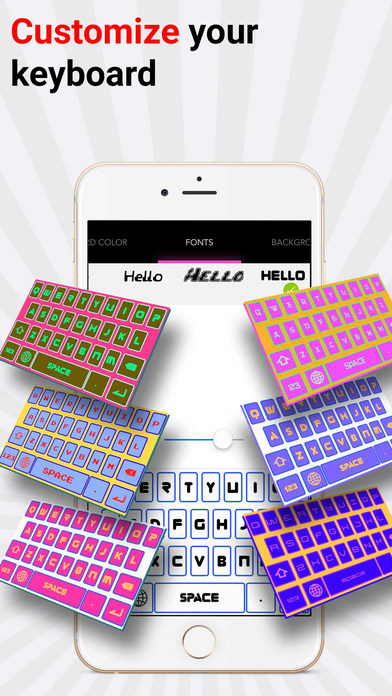 iPhone用ゲーム＆コミックフォントキーボードをインストールするのおすすめ画像2