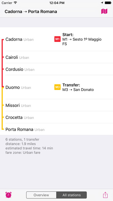 ミラノ路線図 screenshot1