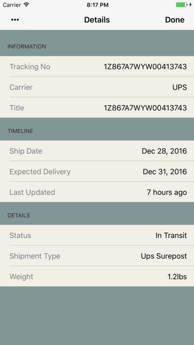 Shipments - 小包や荷物の配送状... screenshot1