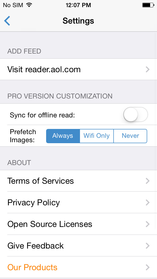 Client for AOL Reader... screenshot1