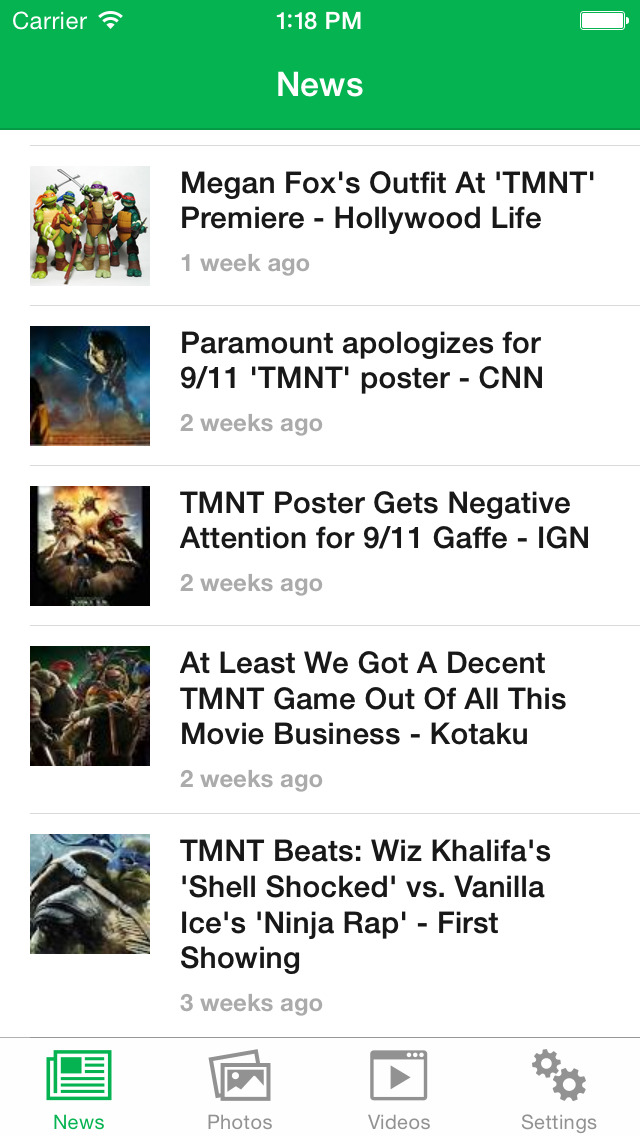 News for TMNT - Lates... screenshot1