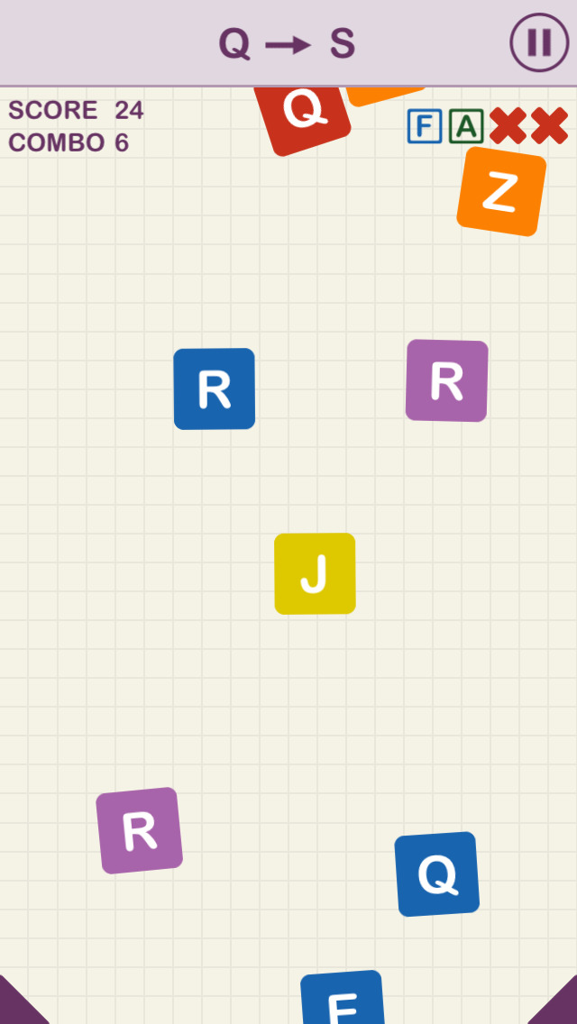 Letter Fall & Flick - Slow Motionのおすすめ画像4