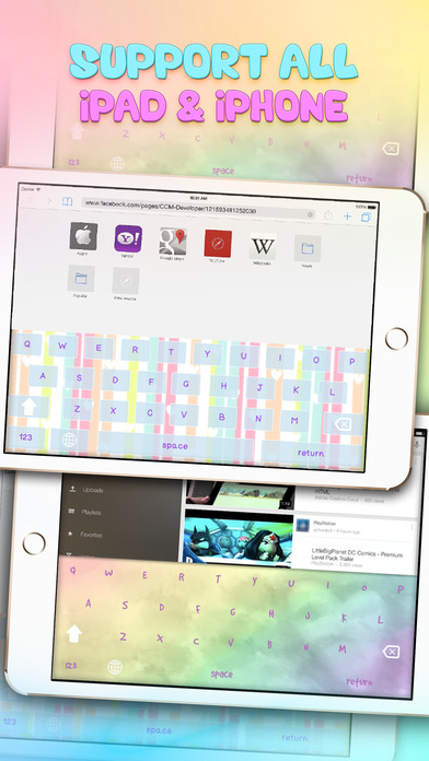 KeyCCM – Pastel : Custom Cute Color & Wallpaper Keyboard Themesのおすすめ画像3