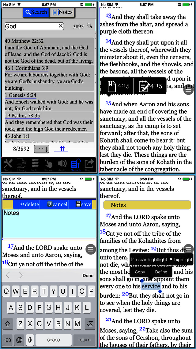 Bible KJV (Book and A... screenshot1