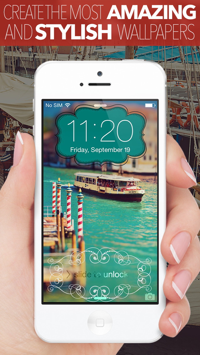ロッカー ファンシーロック画面と独自のホーム背景を作成し Iphoneアプリ Applion