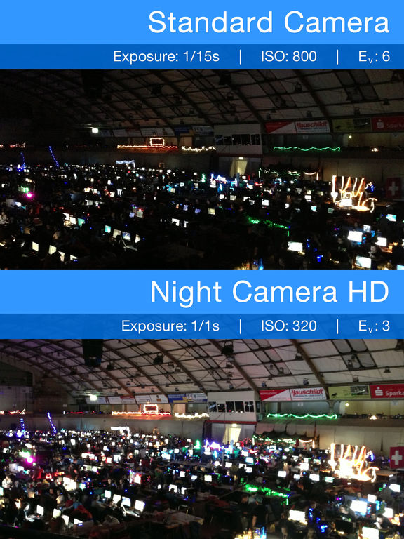 夜カメラエッチディー - ローライトの写真撮影 - Night Camera HD for iPadのおすすめ画像4
