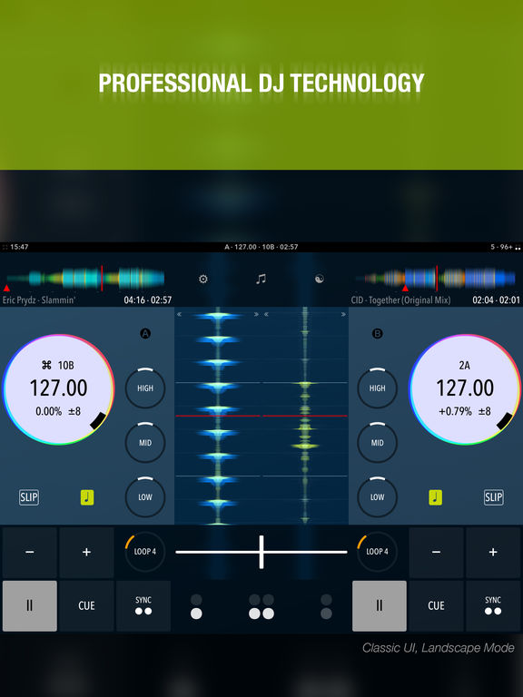DJ Player Professional music mix app for pro DJs iPadアプリ APPLION