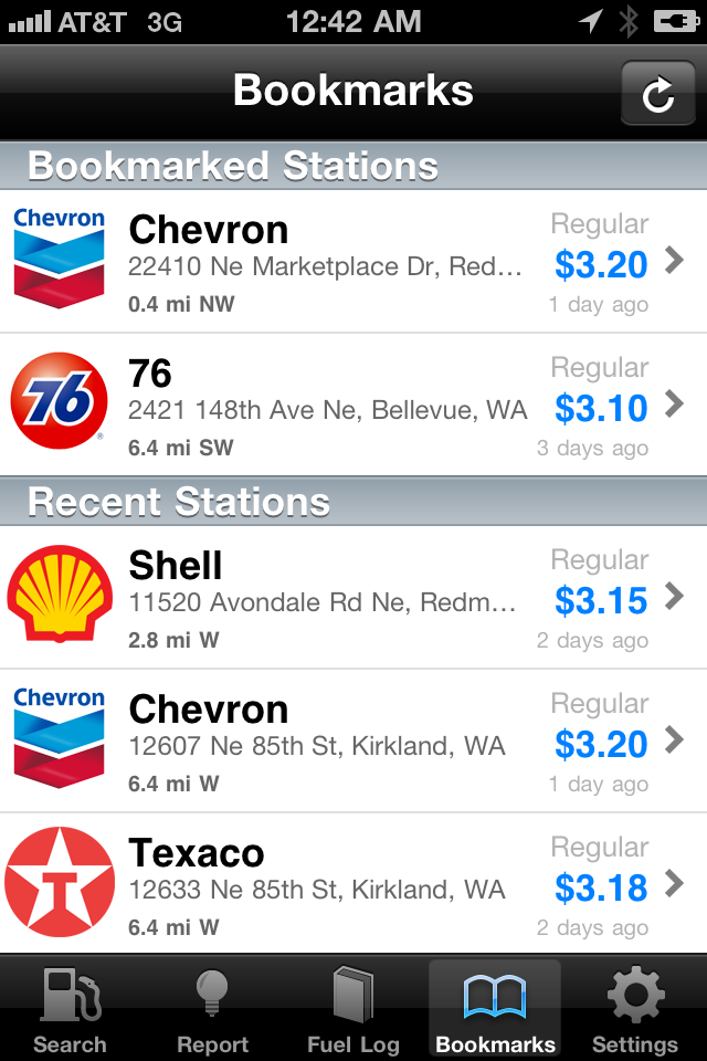 GasBook FREE - Cheaper Gas Price Finder and Fuel Log All in One free app screenshot 3