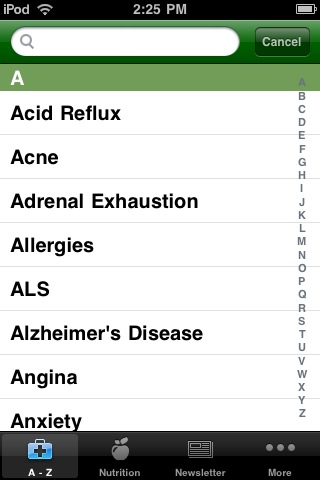 Cures A-Z free app screenshot 2