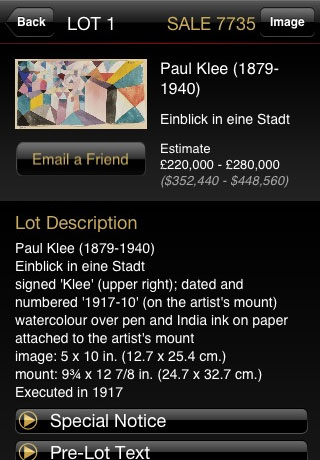 Christie's free app screenshot 4