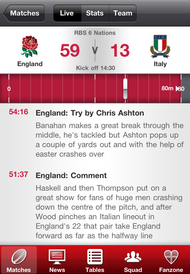 Official Rugby Football Union App free app screenshot 2