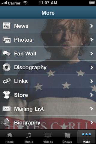 Hayes Carll free app screenshot 3