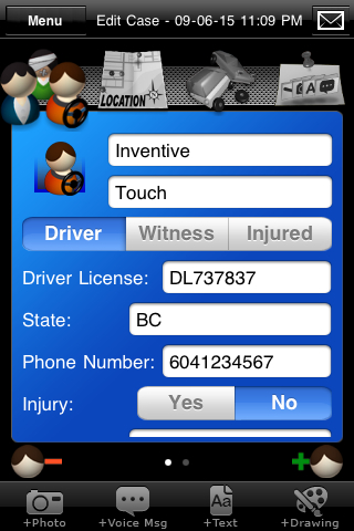C.A.R. - Car Accident Report free app screenshot 2