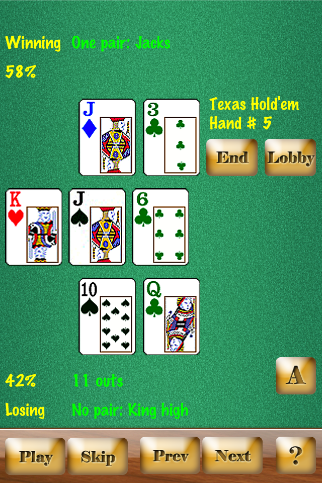 Headsup Poker (Hold'em, Blackjack, Omaha)