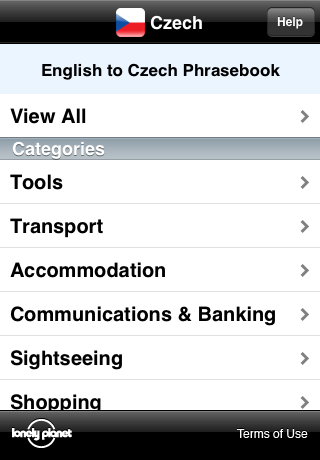 Lonely Planet Czech Phrasebook