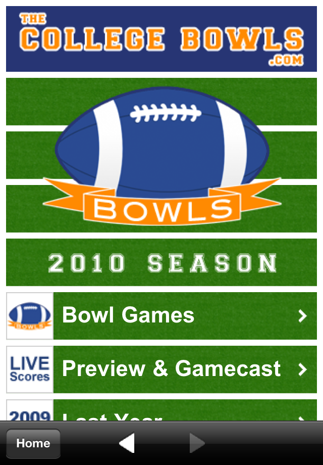 College Football Bowl Games free app screenshot 1