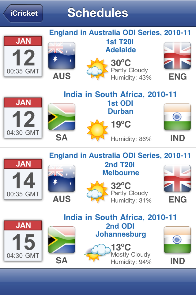 iCricket - most popular Cricket app free app screenshot 4