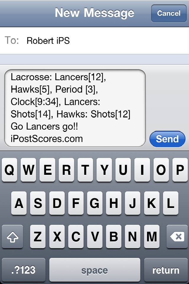Lacrosse Scoreboard free app screenshot 2