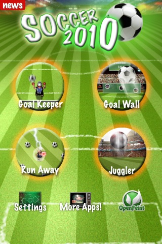 Soccer 2010 free app screenshot 1