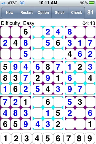 81 Squares 數獨 스도쿠 81乗 Судоку 10000 puzzles