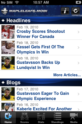 Toronto Maple Leafs - LIVE Scores, News & More free app screenshot 1