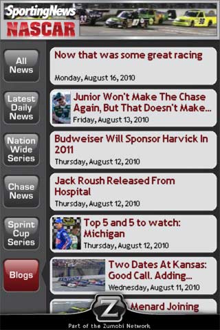 Sporting News NASCAR free app screenshot 3