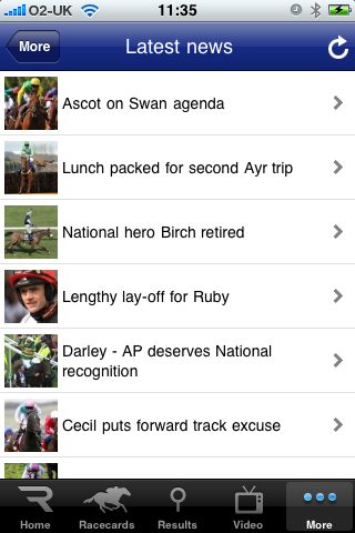 Racing UK free app screenshot 1
