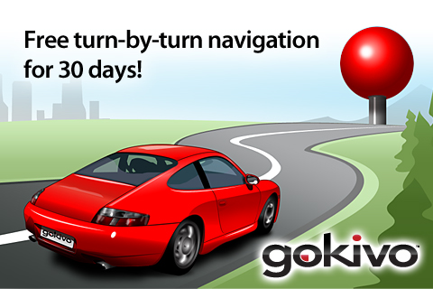 Gokivo GPS Navigator - turn-by-turn voice guidance for 30 days free app screenshot 1