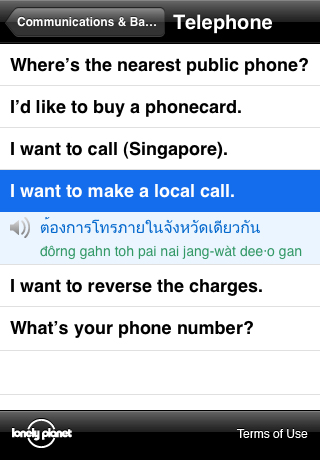 Lonely Planet Thai Phrasebook
