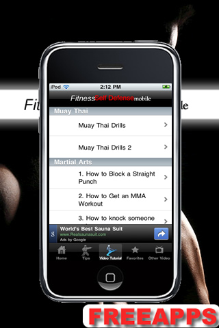 Fitness Self Defense free app screenshot 2