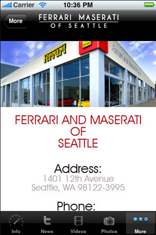 Ferrari Maserati of Seattle free app screenshot 3