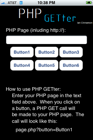 PHP GETter free app screenshot 2