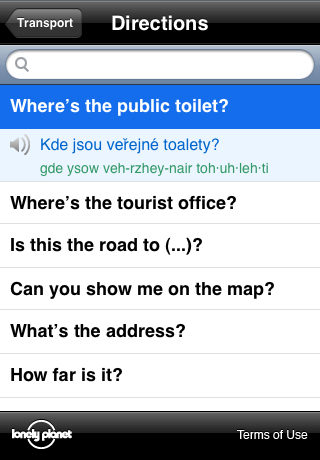 Lonely Planet Czech Phrasebook