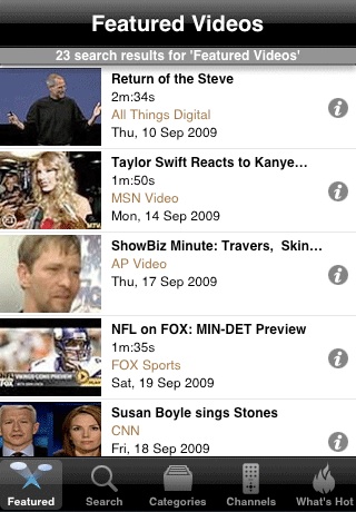 Truveo Video Search free app screenshot 1