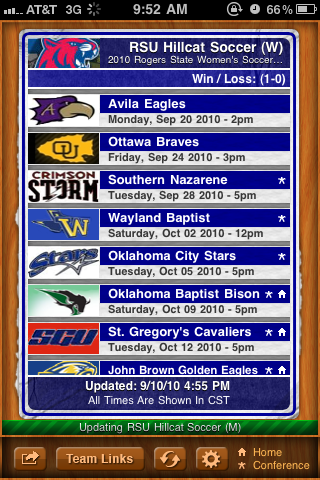Official Rogers State University Edition for My Pocket Schedules free app screenshot 3