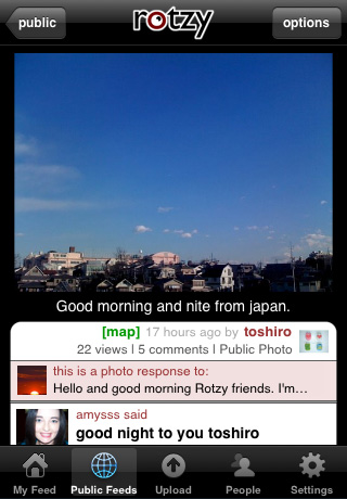Rotzy Photo Sharing free app screenshot 2