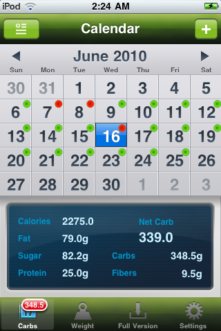 Carb Master Free - Daily Carbohydrate Tracker free app screenshot 2