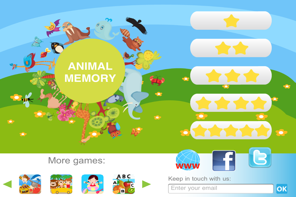 Animal Memory Kids